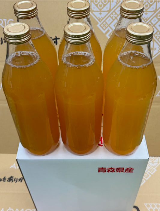 【お買い得!! ラベルレス】シナノゴールド　無添加 青森県産100％ ストレート 家庭消費 業務用【ラベル・箱を低コストへ抑えたお値段】